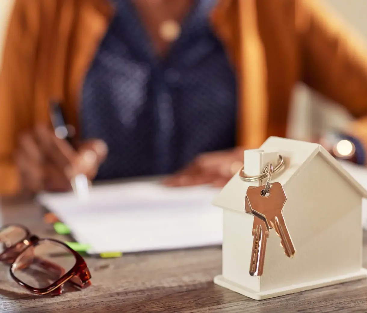 Attorney reviewing a real estate contract